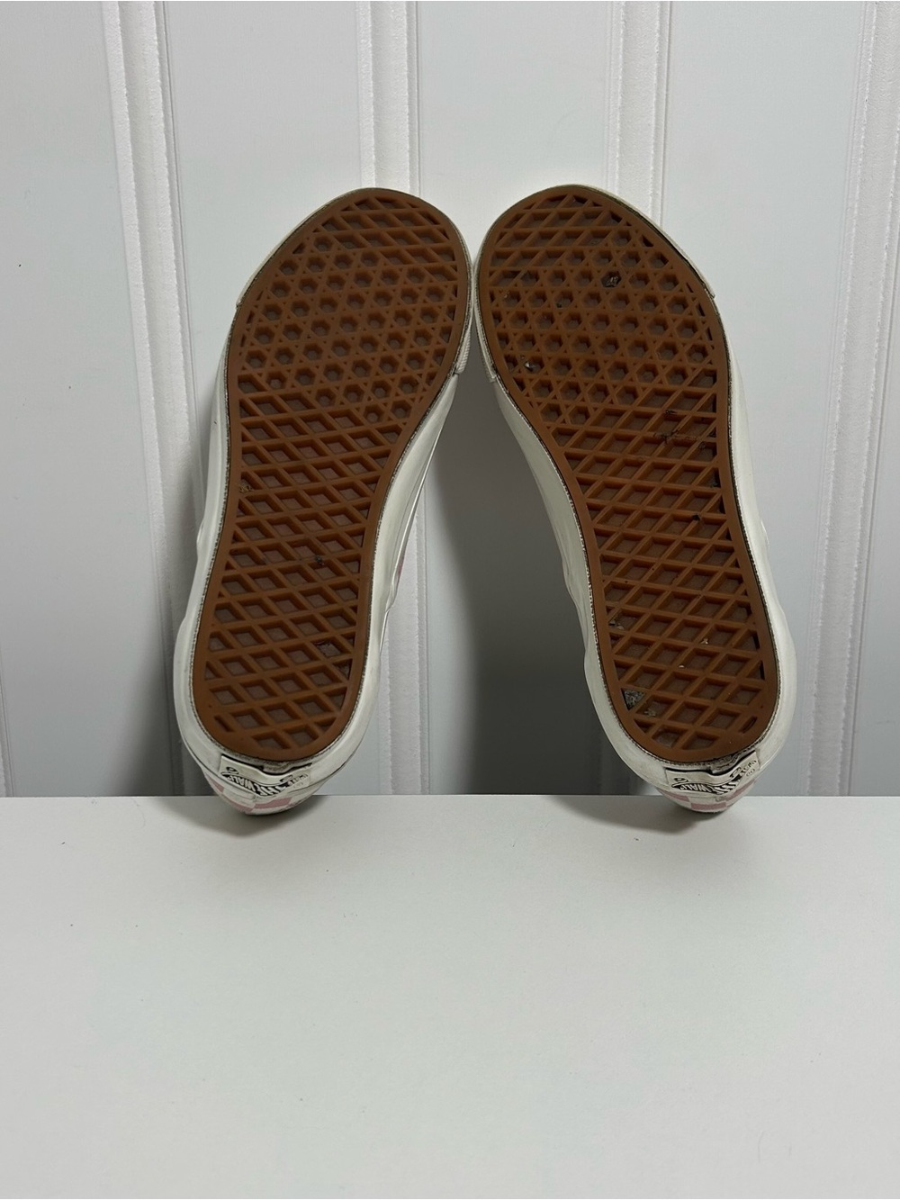 Vans Slip-On Checkerboard Sneakers - Pink/White 98 lx - Picture 7 of 8